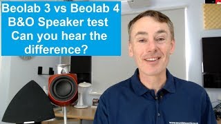 Bang and Olufsen Beolab 3 vs Beolab 4 speaker demo and review featuring music from Marvel band [upl. by Yroj]