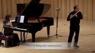 Francis Poulenc Sonata for Flute amp Piano  Claudio Barile flute  Paula Peluso piano [upl. by Yuht]