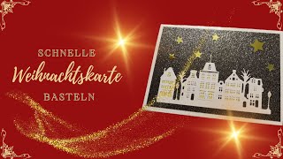 Weihnachtskarte  Weihnachtlicher Nachthimmel [upl. by Yendyc113]