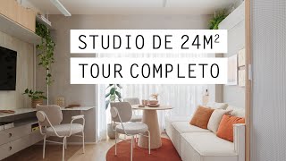 TOUR apartamento PEQUENO de 24m2 [upl. by Chloette]