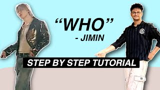 지민 Jimin Who EASY DANCE TUTORIAL Beginner Friendly [upl. by Attaynek]