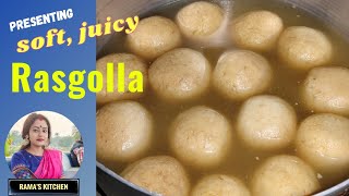 RasgollaSoft amp juicy Rosogollaeasy recipe [upl. by Myrle249]