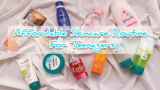 AFFORDABLE Skincare routine for teenagers [upl. by Anegal]