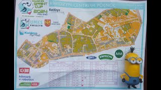 Pomorze Sprint Cup urban orienteering 2024 stage 3 Kwidzyn Centrum course M55 [upl. by Oilejor]