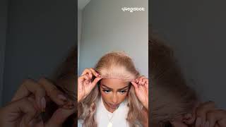 This wig is really tea 🤩 megalookhair megalook wigs wiginstall hairstyle blondehair [upl. by Deana]