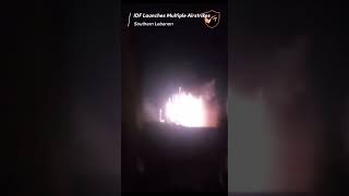 IDF Launches Multiple Airstrikes in Southern Lebanon breakingnews lebanon idf [upl. by Lapides]