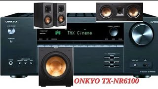 4K 8K ONKYO TXNR6100 VRS KLIPSCH SPEAKERS [upl. by Docilla474]