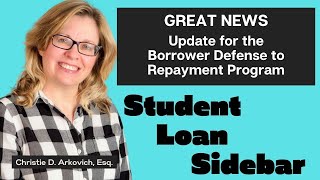 Update  Borrower Defense to Repayment Program [upl. by Ash476]