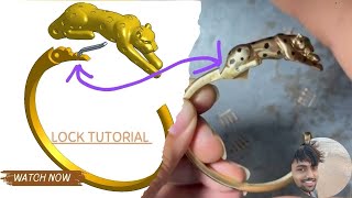 Cartier panther spring lock bracelet tutorial [upl. by Ssirk]