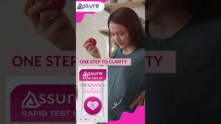 Assure Pregnancy Test Kit  Know now embrace your journey pregnancy rapidtestkit [upl. by Akeenahs118]