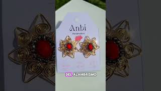 Tutorial Aretes Dalia tutorialbisuteria alambrismo bisuteria hechoamano [upl. by Elson]