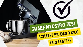 Graef MYestro Küchenmaschine im Test mit 3 Kg Teigmenge für das selbst gemachte Dinkelkruste Brot [upl. by Aneres581]