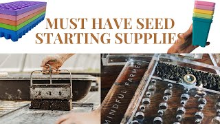 MUST HAVE Seed Starting Supplies VLOG Whispering Willow Farm [upl. by Rihsab863]