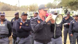 SAPS Brigadier Calitz briefing [upl. by Euqinay]