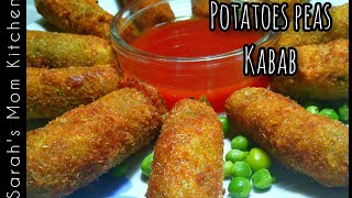 Potatoes Peas Kabab Recipe  Vegetable Kabab Recipe Short [upl. by Stouffer]