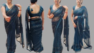 How To Wear Saree in different style saree wearing styleshow to open drop [upl. by Tressa354]