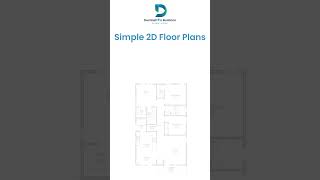 Types of simple 2d Floor Plans  Destination Buildcon pmcpune floorplan 2dfloorplan [upl. by Yreffoeg]