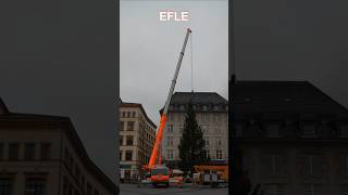 🎄Weihnachtsbaum aufstellen🚒FEUERWEHRKRAN im Einsatz🚨LEIPZIGER MARKTPLATZ🎄 [upl. by Eirellam991]