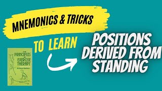 Mnemonics to remember Derived PositionsPositions derived from standingPart 1Physio Class [upl. by Neeluqcaj]