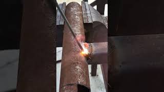 technique for welding thin metal in joint gaps metal welding art diy weld [upl. by Eduam]