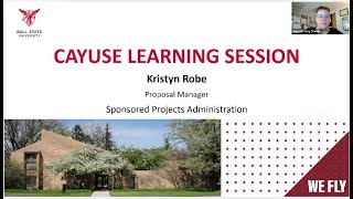 CAYUSE Learning Session [upl. by Sabas688]