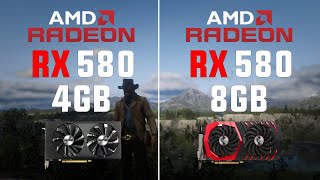 RX 580 8GB vs RX 580 4GB Test in 7 Games [upl. by Vashtia]