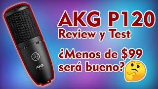 AKG P120 Review y Test en ESPAÑOL ¿Mejor micrófono para vocales e instrumentos AKG P120 Vs SM57 [upl. by Ahsiemat]