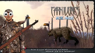 hunting hyaenodon and Titanis in carnivores ice age mobile [upl. by Imak229]