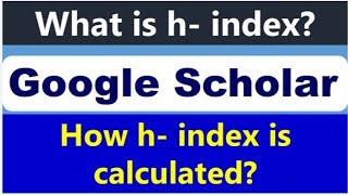 How to calculate HIndex l Hindex [upl. by Aihsel]