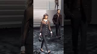 Versace Fashion Week in Milan Italy Versace viral fyp runway models fashion [upl. by Anitsej]