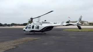 Bell 206 Long Ranger startup and departure [upl. by Helban]