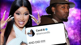 Offset mad Cardi B got her lick back ￼Cardi B cheated while pregnant ￼cardib offset [upl. by Sherrie457]