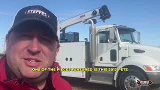 Northern Plains Contracting Retirement Auction  2013 Peterbilt 337 [upl. by Lleuqar]