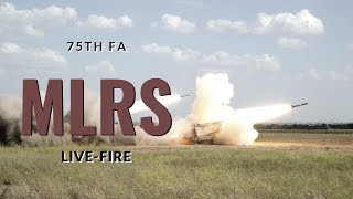 Multiple Launch Rocket System MLRS livefire [upl. by Aiekahs]