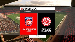 FC 24 1FC Heidenheim 1846Eintracht Frankfurt Bundesliga Jornada 12 PS4 [upl. by Eitsym]