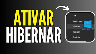 COMO HABILITAR O HIBERNAR NO WINDOWS 10  MODO HIBERNAR SUMIU VEJA COMO RESOLVER [upl. by Ziguard]