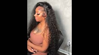 Doubleleafwig afro kinky curly human hair hd lace frontal wig with baby hair bleached knots [upl. by Oidgime]