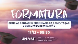 Graduação UNASP campus Hortolândia  Ciências Cont Eng da Computação e Sistemas de Informação [upl. by Harbed]