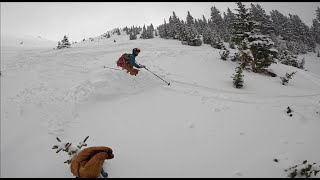 Powder Skiing at Loveland pass with richard [upl. by Adnovahs746]