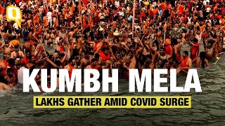 Kumbh Mela  Lakhs Gather in Haridwar Amid COVID Surge Protocols Violated [upl. by Dante883]