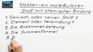 Eigenschaften des Wassers  Chemie  Allgemeine und anorganische Chemie [upl. by Pickard]