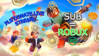 🔴PLS DONATE LIVE🔴🎁 DONATING ROBUX💸 [upl. by Racso]