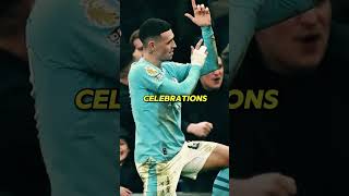 Phil Foden Celebration Got Banned football manchestercity philfoden [upl. by Hukill]