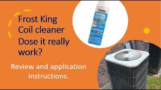 Frost King AC Foam cleaner [upl. by Jerad]