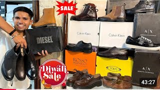 Branded Leather shoes high end boots and Chelsea brands showroom stockage at very genuine Prices [upl. by Erbma]