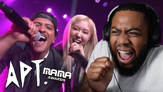 ROSÉ amp Bruno Mars  APT but its LIVE from MAMA Awards 2024 Reaction [upl. by Anead808]