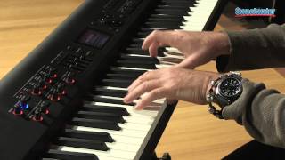 Roland RD800 88key Stage Piano Demo  Sweetwater Sound [upl. by Saidnac]