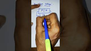 Breakdown Voltage in pn junction diode reverse biasphysicsstudytimeshortssemi conductorphysics [upl. by Atsillak]