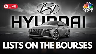 Hyundai Motor India Listing LIVE Indias Largest IPO Lists On Dalal Street  N18L  CNBC TV18 [upl. by Kara-Lynn863]