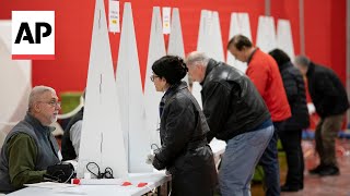 New Hampshire primary ballots are counted as Trump rides to victory [upl. by Aeslek]